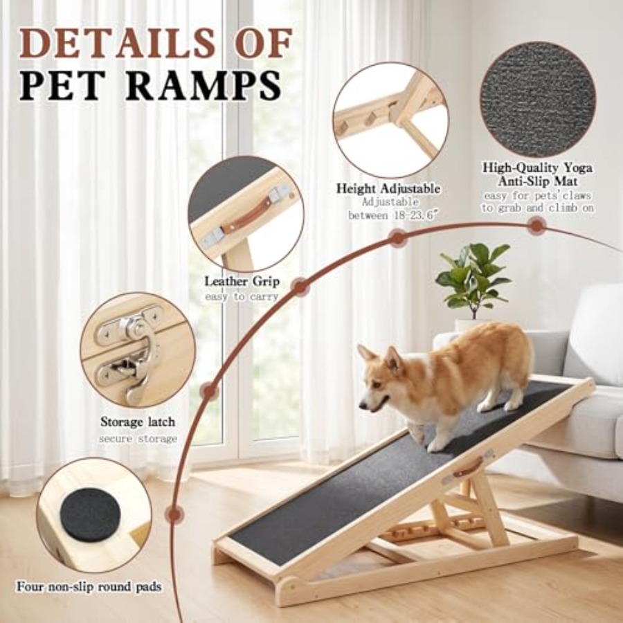 Dog Ramp for Couch, Bed, Car,  - Travel Yoga Accessories のレビューと価格