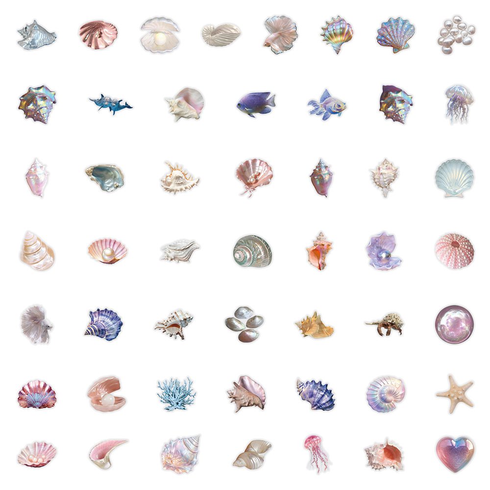 50pcs Cartoon Shell Graffiti S - Sticker Luggage Decorative のレビューと価格