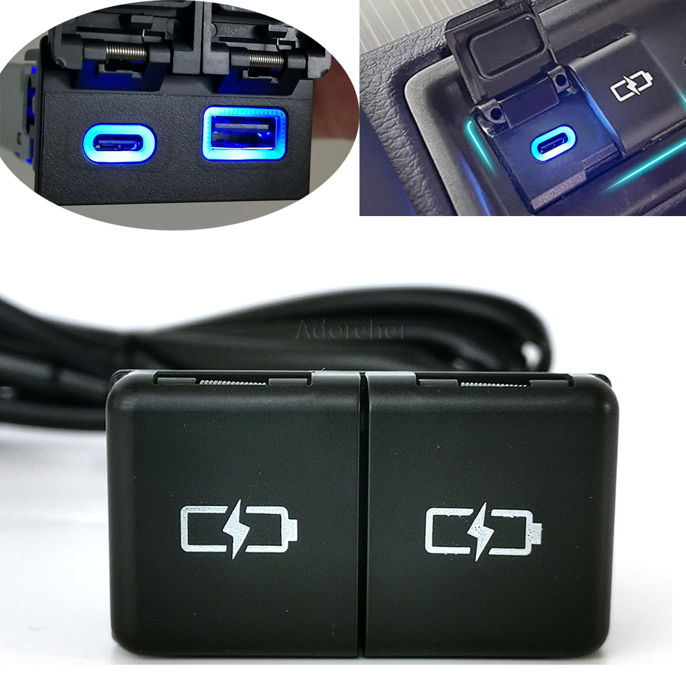 Car Dual Charger For Toyota Ca - Travel Plug Type C のレビューと価格