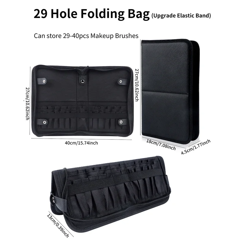 29/23 Holes Foldable Makeup Br - Travel Accessories Organizer Case のレビューと価格