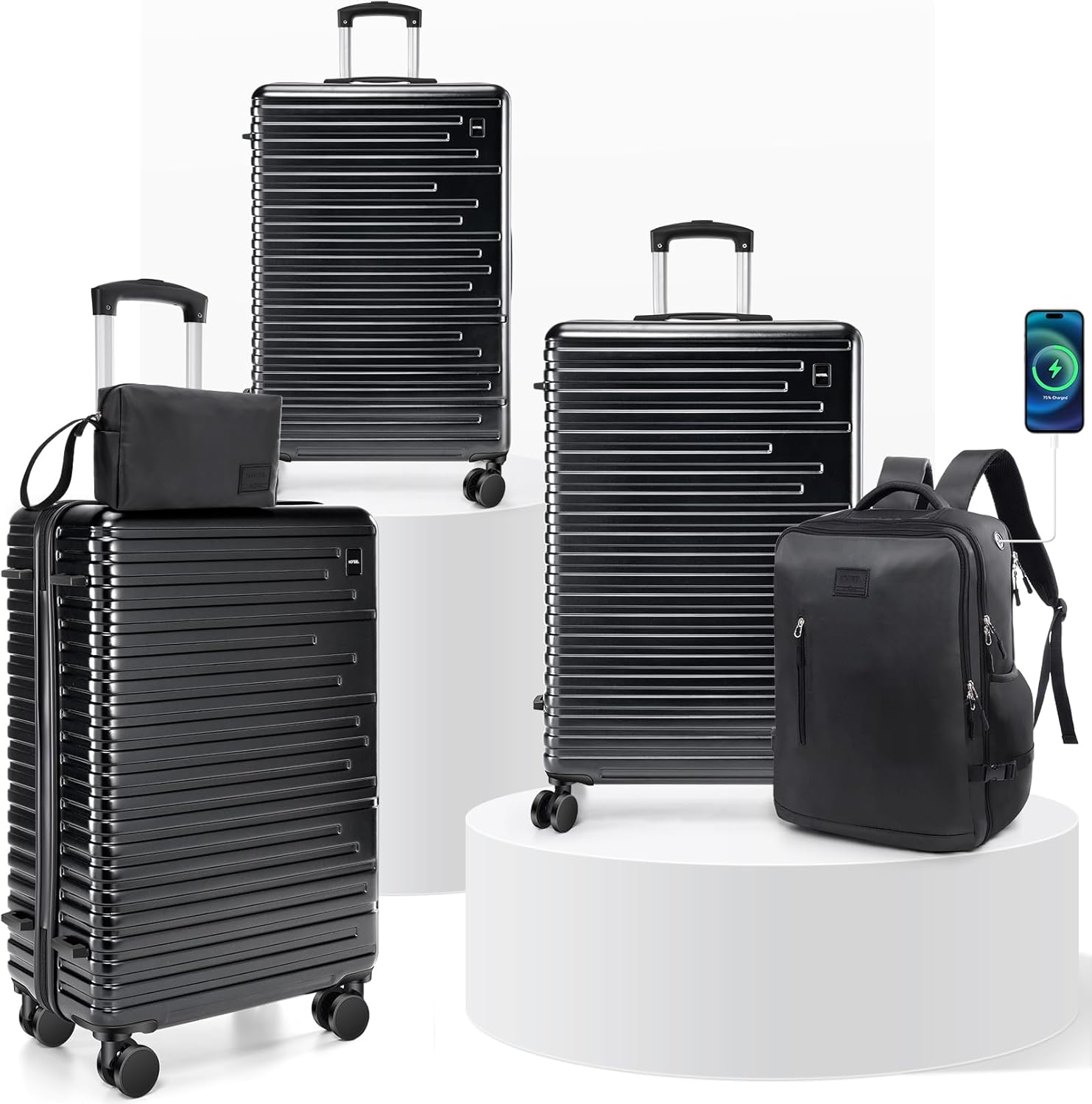 3/5pcs Luggage Set Carry On Su - Luggage Wheel Replacement のレビューと価格