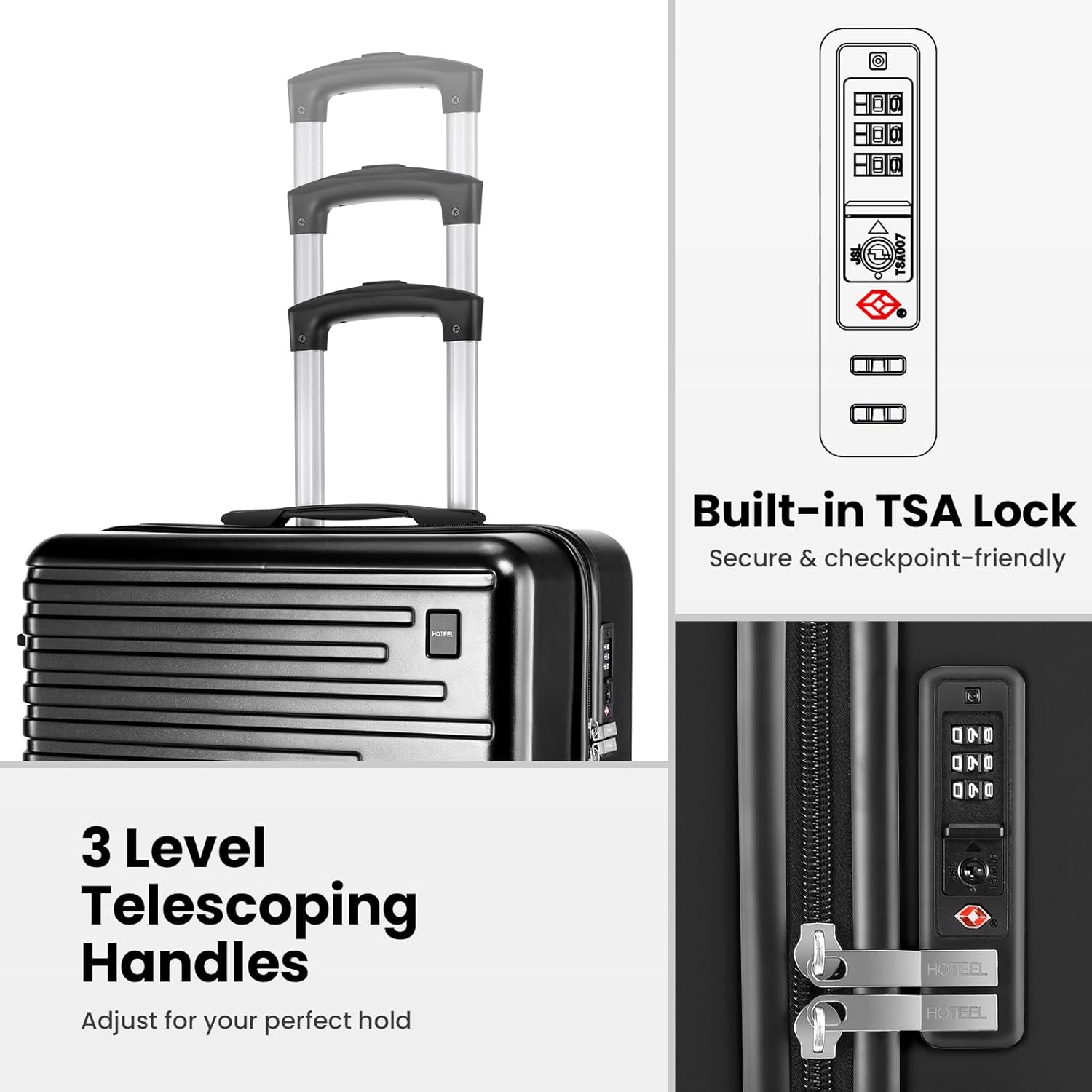 3/5pcs Luggage Set Carry On Su - Luggage Wheel Replacement のレビューと価格