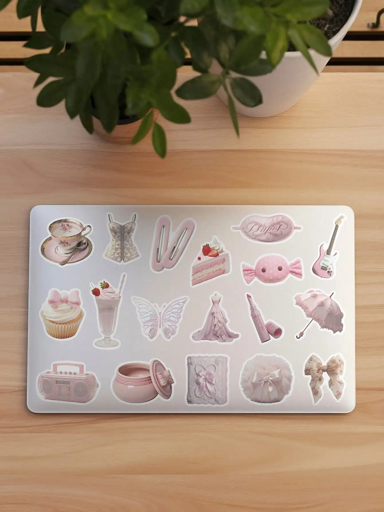 50pcs Pale Pink Color System B - Sticker Luggage Decorative のレビューと価格