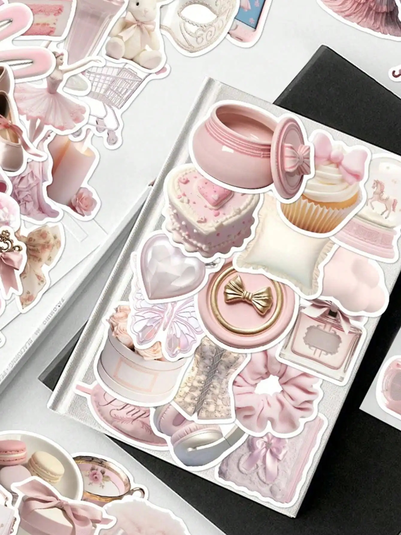 50pcs Pale Pink Color System B - Sticker Luggage Decorative のレビューと価格