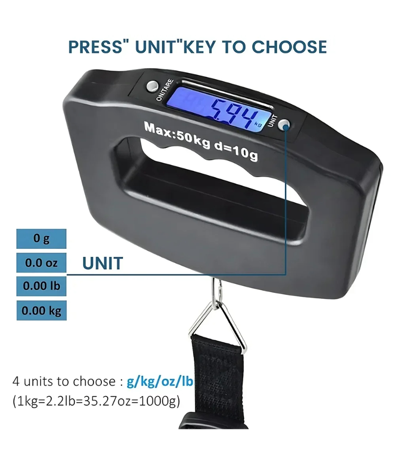 50kg Digital Luggage Scale Por - Travel Accessories Display のレビューと価格