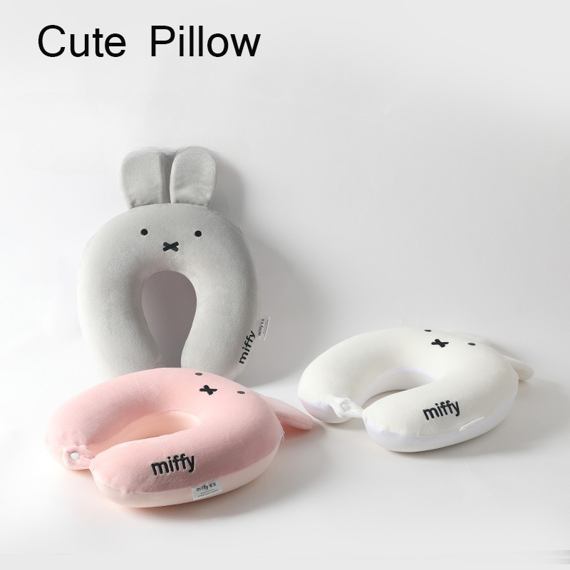 Cute Hot Anime Miffy Rabbit Ea - Neck Pillow Memory Foam のレビューと価格