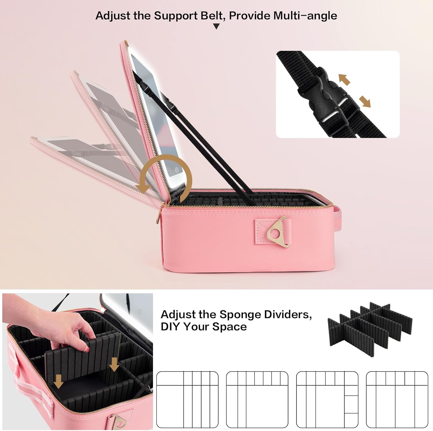 Large Capacity Makeup Bag 15'' - Travel Accessories Organizer Case のレビューと価格