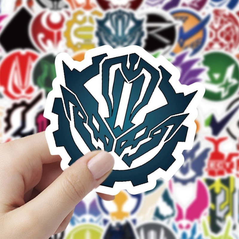 60 Sheets Kamen Rider Logo Sti - Sticker Luggage Decorative のレビューと価格
